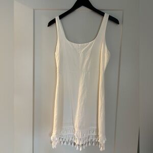 Lulus Feel The Sunshine Tassel Mini Dress